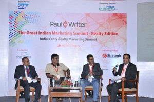 Sunder Madakshira moderates a panel discussion on â€œCustomer Communitiesâ€ at The Great Indian Marketing Summit