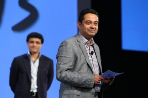 Sunder Madakshira hosts former Indian Cricketer Captain Saurav Ganguly at the SAP TechEd Employee Preview on the 10 Dec 2013 in Bangalore.