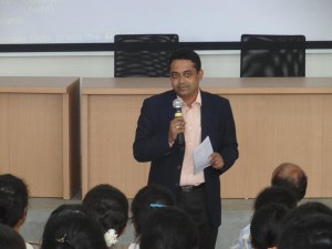 Addressing the students at Sri Madhwa Vadiraja Institute of Technology and Management, Bantakal, Udupi on â€œCareer Managementâ€ 19th March 2015.