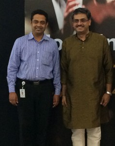 Sunder hosting Mr. HK Venkatram, noted Violinist for a ZoomIN Session at SAP Labs India on 14th July 2014. Mr. Venkatram shared his views on "The Role of Music in the Life of an Intel Architect" where he mentioned how raaga can be used to set ou