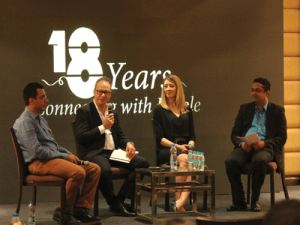 Speaking at a Panel Discussion on the celebrations of 18 successful years of Saatchi in India. 