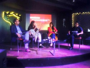 Sunder Madakshira moderating the panel discussion on the topic of “Why You Can't Ignore the Millennials” on the 5th February 2016 at The Big Pitcher, Bengaluru.