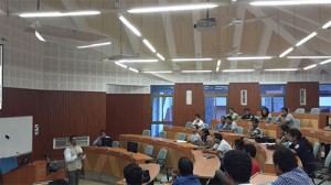 Sunder Madakshira addresses students at the Industry Interaction Cell at the Indian Institute of Management, Kozhikode on the topic 'Contemporary topics in Marketing'.