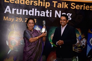 Hosting Ms. Arundhati Nag at SAP Labs Bangalore at the Leadership Talk Series on 